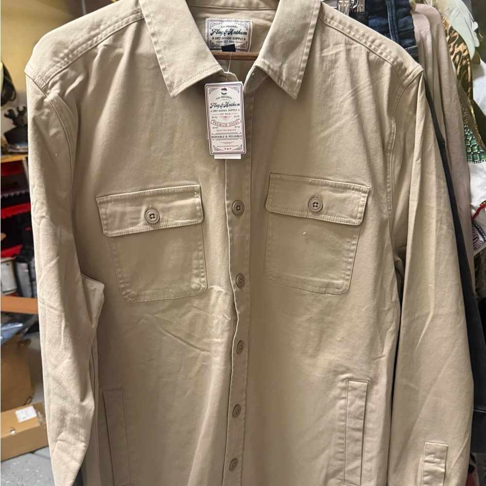 Polo Ralph Lauren Men's Beige Shirt Jacket